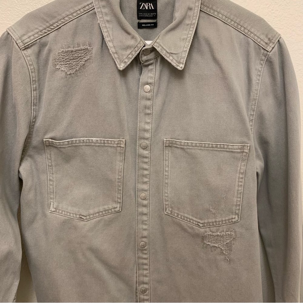 Zara Mens Denim overshirt
